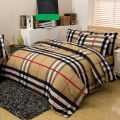 Burberry King Size Dubble Cotton Bed Sheet 4 Pcs Set YSL BED SHEET. 