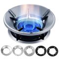 1pcs Home Gas Stove Fire Wind Proof Energy Saver Cover Wind Shield Bracket Disk Fire Reflection Windproof Stand Kitchen Cooker Covercs. 