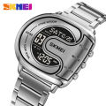 SKMEI Genuine Men's Electric Watch Life Waterproof Stainless Steel Watch Clock EL Luminous Countdown Double Time 2298.