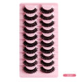 LTWEGO Lashes 5/10/20 Pairs 3D Faux Mink Lashes Russian Strip DD Curl False Eyelashes Fluffy Volume Eyelash Extension Makeup. 