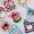 Cartoon Korea DIY Photocard Keychain Kpop Idol Star Photo Picture Frame Keyring Key Holder Gift Photo Display. 