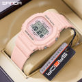 SANDA Classic Upgraded Trendy Color blocked Youth Multi functional Waterproof Men Watch SD393-6.