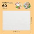 60 Sheets Cold Press 50% Cotton&140Lb /300Gsm Acid-Free Bulk White Paper Watercolor Paper Art Paper. 