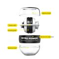 Athesoo Gyro Power Wrist Ball LED Gyroscopic Powerball Grip Magnetic Centrifugal Autostart Self-starting Range Arm Hand Strengthener Muscle Force Trainer Fitness Equipment Badminton Tennis Training Exercise Tool Pergelangan tangan. 
