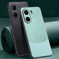 New Phone Case For Redmi 13C Cover 360 Degrees Protection Leather Soft Border Anti-fingerprint Color Blocking Design For Redmi 13C Case.