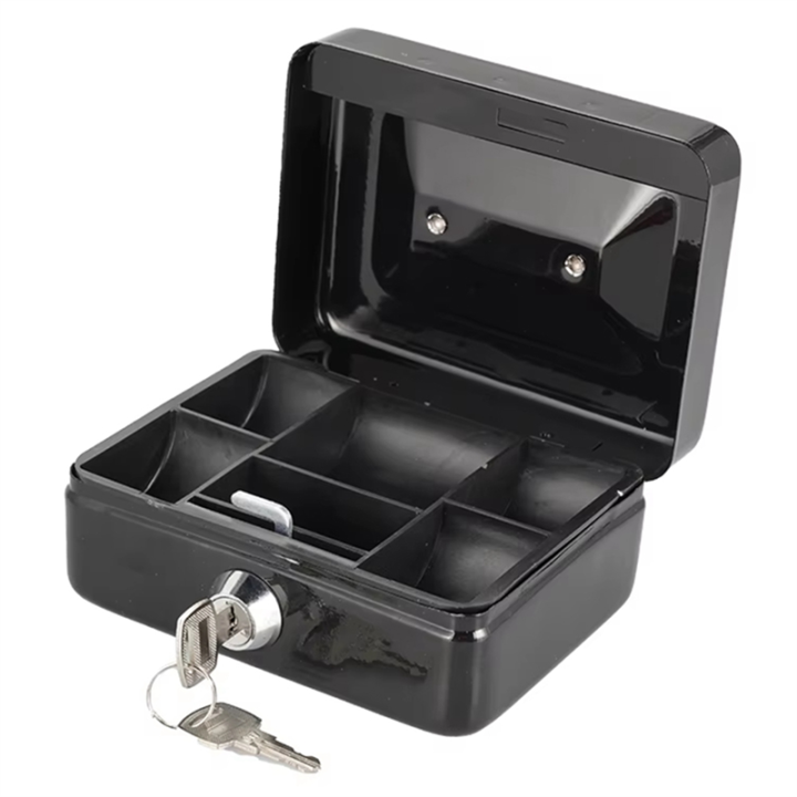 Metal for Coin Bank Lock Box Cash Box Mini Safe Money Bank Security Box ...