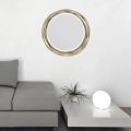Better Homes Gardens Round Metal Decorative Wall Mirror, 17.13 X 17.13 X 3.15 Inches Home Decoration Living Room. 