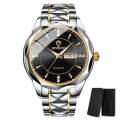 Luxury Binbond Dimon card Digain Stainless Steel Classic Waterproof Watch for Men. 
