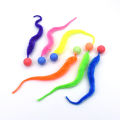 Cat interactive toys Tickle Cat Colorful bouncing ball Pet supplies Puzzle teasing indoor cat worm caterpillar elastic toy. 
