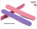 10/25 PC wood nail care tools color mini wooden nail file. 