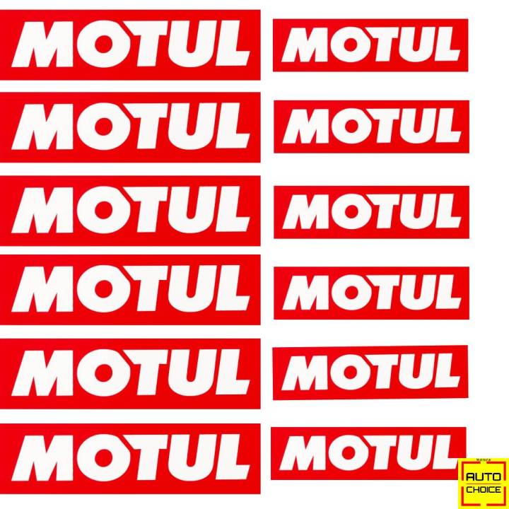 MOTUL LOGO STICKER FOR BIKES, CARS HELMETS, AND LAPTOPS - 12 pcs