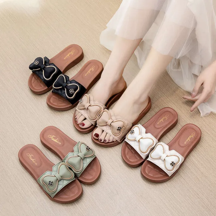 Outsider%20Popular%20Beach%20Shoes%20Fashionable%20Trendy%20Flat%20Bottom%20Women's%20Slippers%20-%20Image%203