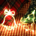 NEW Christmas Bell Suction Cup Lights Led Christmas Lights Room Window Decoration Lights Five-pointed star suction cup lights holiday lights. 