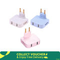 4 in 1 USB Multi Plug Converter Adapter Travel Mutli Socket (2 USB 2 Power Socket) EU Bangladesh Standard 180° Rotating Converter Socket AC Adapter. 