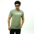 TORR DARK GREEN100% COTTON MEN'S WEAR T-SHIRT. 