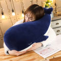 Kawaii Blue Whale Shark Plush Toy New Simulation Cartoon Cute Whale Doll Great White Shark Dolls Throw Pillow Birthday Gift.