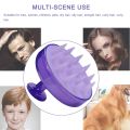 Hair Wash Brush Hair Scalp Massage Brush Silicone Head Anti Dandruff Shampoo Haircare Massager Comb. 