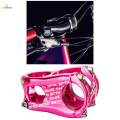 31.8mm Bike Stem Bicycle Short Stem High Strength Handlebars Riser for Mountain Bike , Pink. 