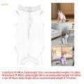 Cat Recovery Suit Outfits Prevent Licking Pets Clothes for After Spay Kitten S. 