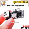 USB 4Channel QC3.0 QC2.0 DC-DC Buck Converter Charging Step Down Module 6-32V 9V 12V 24V to Fast Quick Charger Circuit Board 5V. 