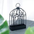 Birdcage Shape Iron Mosquito Coil Holder Stand Mosquito Repellent Incense Burner Holder Hanger For Indoor Home Living Room Bedroom Hotel-Black-1Pcs.