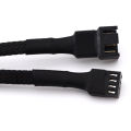 4 Pin PWM Connector Case Fan Extension Power Cable for Compure CPU Cooling System for Computer Case Fan 26cm Mushen.