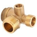 Air Compressor Check Valve, Compressor Check Valve 3-Way Check Valve for Pneumatic System for Air Compressor for Hydraulic System.