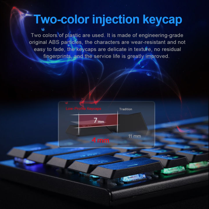 REDRAGON%20Horus%20K618%20RGB%20support%20Bluetooth%205.0%20wireless%20USB%202.4G%203%20mode%20Mechanical%20Gaming%20Keyboard%20104%20Keys%20for%20Compute%20PC%20Laptop%20-%20Image%202
