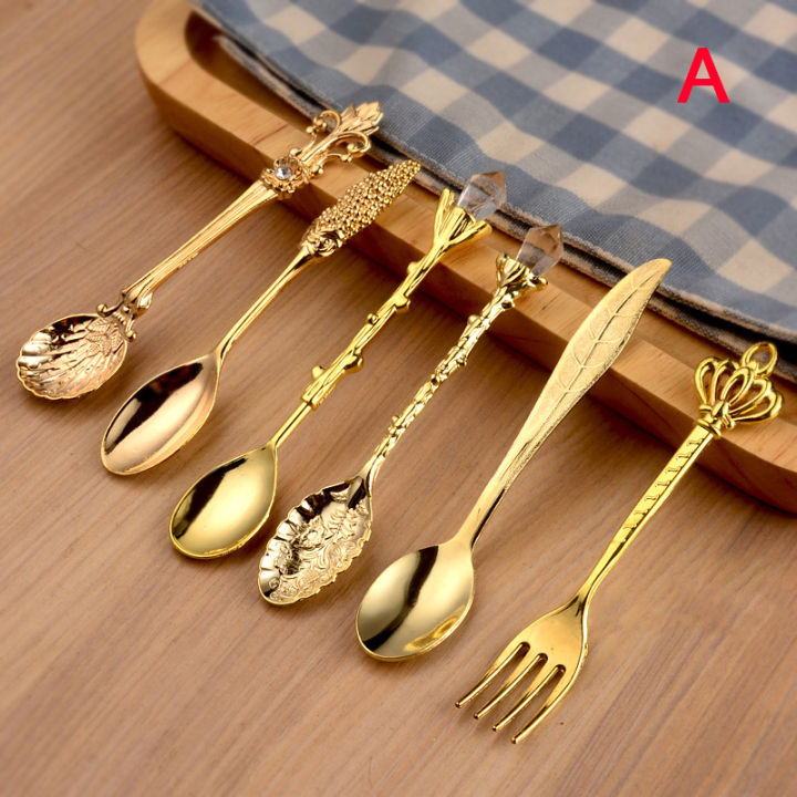 6Pcs%20Mini%20Royal%20Style%20Spoons%20%20Vintage%20Metal%20Carved%20Dessert%20Cutlery%20s%20-%20Image%202
