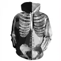 Green Flame Black White Skull Head Fire Red Rose Skeleton Punk Style Men 3D Hoodie Women Casual Hooded Sweatshirt Pullover. 