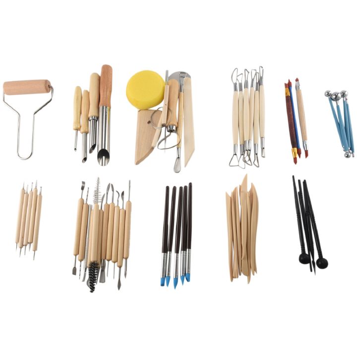 61PCS Ceramic Clay Tools Set Polymer Clay Tools Pottery Tools