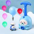 Inertia Balloon Car, with Manual Balloon Power Pump Science Toys with 6 Balloons Astronaut Figure for Kids Gift.