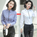 Business Shirt Female Student Korean Style Loose 2024 Spring and Autumn New Slim Bottoming White Shirt Formal Suit Work Clothes.