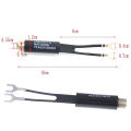 2Pcs UHF/VHF/FM/TV F cable 75-300 Ohm balun antenna matching transformer adapter.