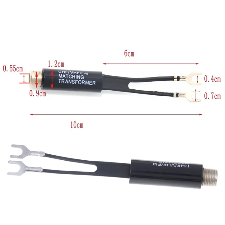 2Pcs%20UHF/VHF/FM/TV%20F%20cable%2075-300%20Ohm%20balun%20antenna%20matching%20transformer%20adapter%20-%20Image%204