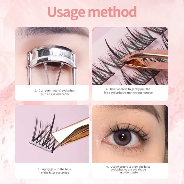 Mikiwilash%2030pcs%20Diy%20Eyelash%20Extension%20Set%20Cluster%203D%20Natural%20False%20Eyelashes%20Effect%20Makeup%20Tools%20For%20Party%20With%20Free%20Glue%20twezzer%20-%20Image%205