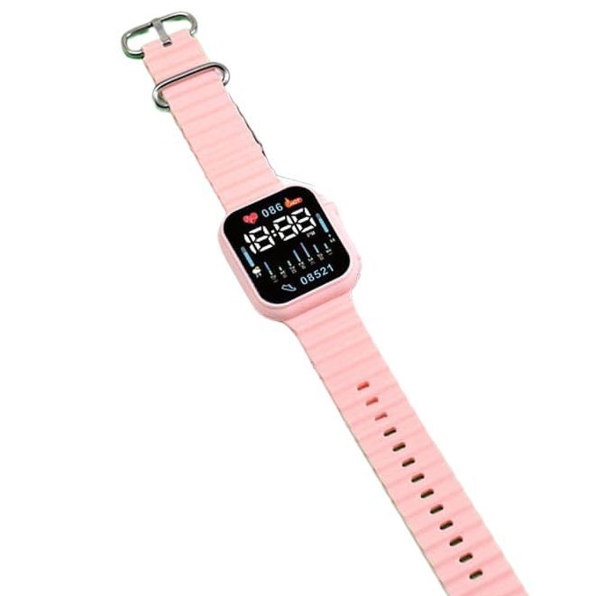 LED Silicon Watch Unisex Digital Display Wristwatch for Men And Women ...