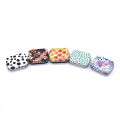 Portable Mini Metal Hinged Tin Box With Lid Rectangular Small Storage Container NOVO. 
