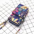 【3C VictoryEagle】Wallet Outdoor Sports 3 Storage Zipper Waterproof Nylon Crossbody Wrist Bag Cell Phone For Women.