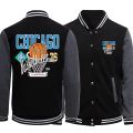 Chicago Champs 23 USA City Retro Letter Mens Clothes Loose Fashion Baseball Uniform Casual New Tops Classics Male Jersey Jackets.