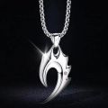 Fashion New Pendant Necklace Men Punk Trendy Simple Stainless Steel Chain. 