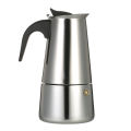 450ml 9-Cup Stainless Steel Espresso Percolator Coffee Stovetop Maker Mocha Pot for Use on Induction Cooker.