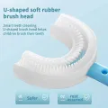 All Rounded Children Silicone U-shape Toothbrush Kids U Shaped Toothbrush For Kids 2-6 Years Old Teeth Cleaning Brushes. 