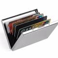 Slim Cool Stainless Steel Credit Card Wallet for Men and Women, Rfid Wallet with Rfid Protection Bank Debit, Id, Atm, Cards Against Rfid Scanning Criminals (Silver) - intl.