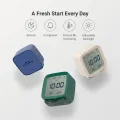 Qingping Smart Bluetooth Digital Alarm Clock with Multiple Alarms, with Temperature and Humidity Display for Bedroom,Table Clock. 