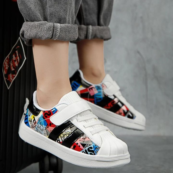 XZVZ%20Kids%20Sneakers%20Lightweight%20Children's%20Shoes%20MD%20Shock%20Absorption%20Non-slip%20Sole%20Casual%20Shoes%20PU%20Leather%20Upper%20Boys%20Sneakers%20-%20Image%203