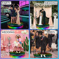 360 Photo Booth Machine 60-100cm Automatic Rotating Selfie 360 Camera Photobooth with App control for Wedding Party Events. 