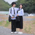 JK uniforms, Thailand Thai school uniforms, long sleeve shirts, suits, sports day chorus clothing, fall college style class uniforms. 