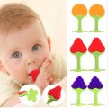 Silicone Baby Teether Silicone Baby Teether Chew Tooth Toys Newborn  Silicone Fruit Teether  for Baby. 