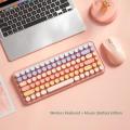 Wireless Keyboard and Mouse External Laptop Office Typing Bluetooth Keyboard and Mouse Set 84 Key Artificial Physical Keyboard.